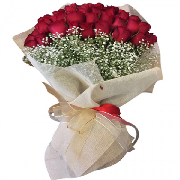  Antalya Çiçek 35 Kırmızı Gülden Buket-zc40
