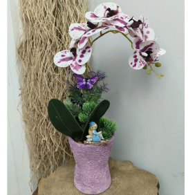  Antalya Çiçek Siparişi Yapay Tek Dal Orkide-zc387