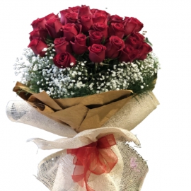  Antalya Çiçek Gönder 27 Kırmızı Gülden Buket-zc279