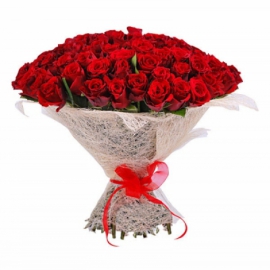  Antalya Çiçek Gönder 101 Kırmızı Gülden Buket-zc44